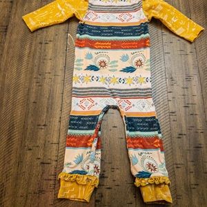 Ricrac and Ruffles Simply Soft Romper 18M